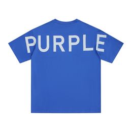 purple t-shirt brand Mens Women Loose Clothing Luxury Designers Short Sleeve Spring Summer Tide letter printed W130