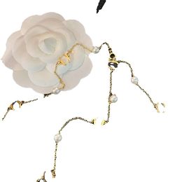 Marca pingente t pérola gargantilha colar designer colares amor corrente mulheres banhado a aço inoxidável carta jóias acessórios ajustável gg s