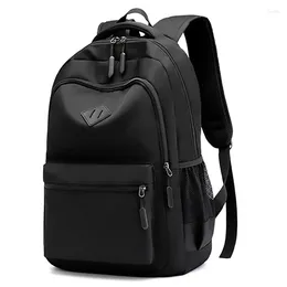 Backpack OPDOS Solid Color Fashion Men Women High Capacity Schoolbags For Teenager Girls Boys Male Shoulder Bags