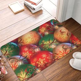 Carpets Christmas Baubles Doormat Rug Carpet Mat Footpad Polyester Non-slip Water Oil Proof Front Room Corridor Kitchen Bedroom Balcony