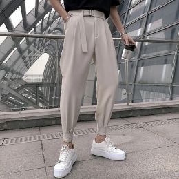 Pants 2023 Office Trousers Men Business Casual Pant British Fashion Stripe Trousers Pant For Man Social Club Outfits Pantalones Hombre