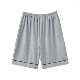 Men's Sleepwear Male Pyjamas Summer 7XL-4XL Short Pants Japanese Style Simple Elastic Waist Casual Large Size Knit Cotton Men Home Sleep