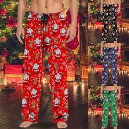 Pants Christmas Mens Casual Pants Pajama Pants With Drawstring And Pockets Christmas Gift Simple Apparel