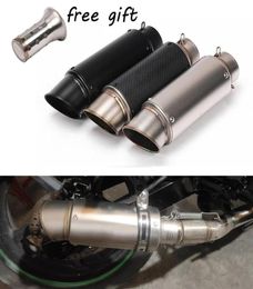 Motorcycle Exhaust System Universal Pipe SC Racing Project Motocross Escape Moto Muffler For Cafe Racer Pit Bike Z750 R6 Mt07 Mt096655434