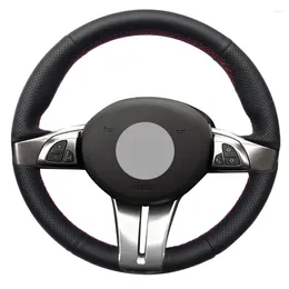 Steering Wheel Covers Black Artificial Leather Hand-stitched Car Cover For Z4 E85 (Roadster) 2003-2008 E86 (Coupe) 2005-2008