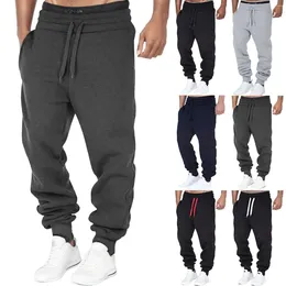 Men's Pants Male Jogger Workout Drawstring Men Casual Loose Waist Solid Colour Man Trousers Y2k Clothes Sweatpants Gym Work Pantalones