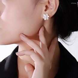 Stud Earrings Arrival Flora Design Natural Freshwater Pearl Women Handmade DIY Jewellery