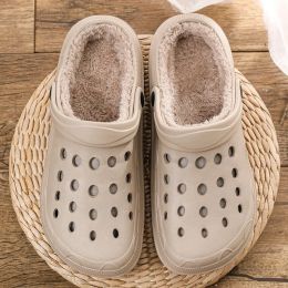 Boots Wintes Women Shoes Quick Dry Clogs Casual Garden Shoes Warm Plush Sandals Couple Antiskid Home Flip Flops Slippers for Men