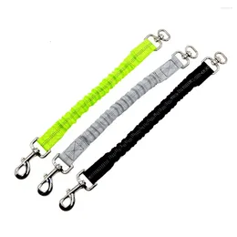 Dog Collars Leash Extend Rope For Middle Large Dogs 37-60cm Elasticity Nylon Harness 2.5cm Wide Buffer Leads Pet Accessories