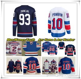 York Stadium Series Hockey Jersey Artemi Panarin Chris Kreider Vincent Trocheck Mika Zibanejad Alexis Lafreniere Jacob Trouba Adam Fox Igor Shesterkin Quick