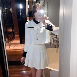 Two Piece Dress 2024 Spring Arrival Elegant Chic Two-Piece Co-ord Set With Refined Style Women Female Office Lady Suit Fashion