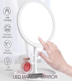 LED makeup mirror with led light vanity mirror make up mirrors with lights standing touch sn cosmetic261L2212776