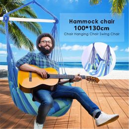 Camp Furniture Portable Soft Fabric Camping Rope Bed Garden Hanging Chair Home Hammock Swing Seat Swings