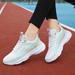 Casual Shoes Running Ladies Breathable Sneakers Summer Air Mesh Women's Sports Outdoor Lace Up Training