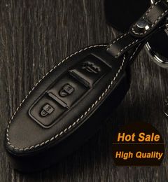 Genuine leather car key cover for INFINITI Q50L QX50 ESQ Q70L Q60 QX60 QX70 QX80 EX FX JX35 auto accessories keyring key case9040865