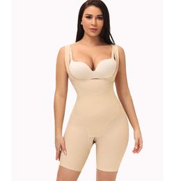 Waist Tummy Shaper tightening shaping and body jumpsuit with chest support seamless opening abdominal postpartum corset energy stone