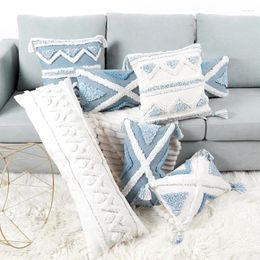 Pillow Fashion Geometric Seam Pillowcase Extended Two Seat Sofa Bedroom Decorative Pillows .