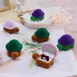 Jewellery Pouches Cartoon Ring Case Mini Velvet Earring Container Proposal Ornament Display Cute Packaging Box