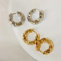 Hoop Earrings Fashion Metal Smooth Circle Earring For Women Girls Party Wedding Punk Jewelry E2320