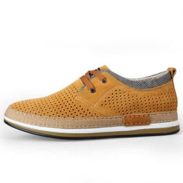 HBP Non-Brand European business casual shoes sneakers suede leather shoes for men