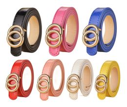 2024 Designer Kids belt boutique Fashion children metal letter buckles belts INS Boys Girls Patent Leather all-match accessories waistband A7262 Best quality