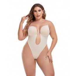 women Waist Tummy Shaper One piece jumpsuit sexy backless close fitting and gathering underwear for abdominal tightening