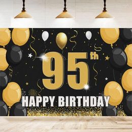 Party Decoration Pography Backdrop For Men Happy 95th Years Old Birthday Balloons Background Home Wall Banner Decor Poster