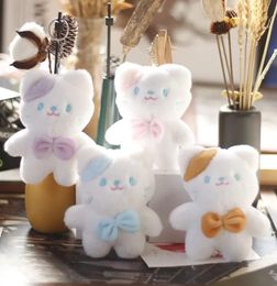 2024 Internet celebrity cute kitten keychains pendant plush toys cartoon kitten bag hanging ornaments keychain Rag Doll small action figures