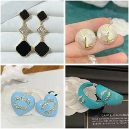 Luxury Designer Letter Earring Brand Women's Pendant Wedding Party Earring Gifts Jewelry Accessories High Quality