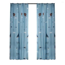 Curtain Modern Design Blackout Curtains Cute Cartoon Printed 50% Shading Rate