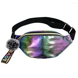 Waist Bags Fashion Sports Men's And Women's Chest Bag Sequin Wallet