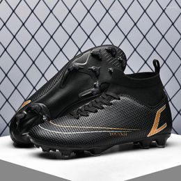American Football Shoes Ultralight Soccer Professional Training Cleats Futsal Boots Non-Slip Ankle Top Quality
