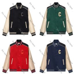 Mens Jackets Baseball Coat CE Jacket Man Celinly Shirts For Man Designer Varsity Jacket Embroidery Pu Leather Comfortable Pearl Clasp Letterman Jacket Celiene 290