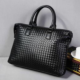 Designer Bottegs Arco Tote Venetas Bag New hand woven briefcase business shoulder bag slant cross leisure handbag computer mens