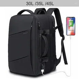 Backpack Travel For Men Aesthetic Backpacks School USB Male Bag Large Capacity 17.3 Laptop Bags Waterproof Man Business