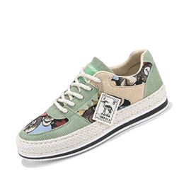 HBP Non-Brand Mens board shoes new corduroy board shoes graffiti fashion cloth shoes