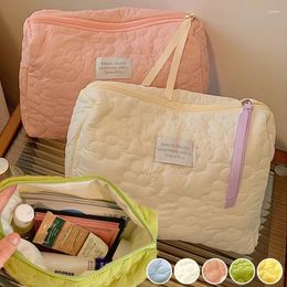 Cosmetic Bags Large Capacity Women's Cases Flower Pattern Ladies Storage Bag With Zipper Female Travel Clutch Small Handbags
