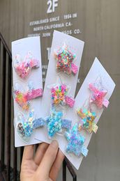 2020 New Sequin Quicksand Princess Hairpin Girls Children Kids Hair Clips Barrettes Accessories Hair Ornament Hairclip Headdress3787007