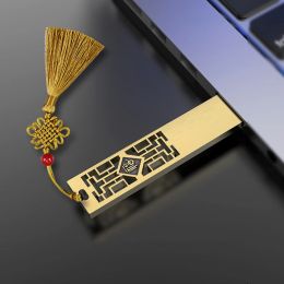 Metal Chinese Style USB 512 GB 256 GB 16GB 32GB 64GB U Disk Creative USB Flash Drive USB Stick Pen Drive Flash Custom LOGO