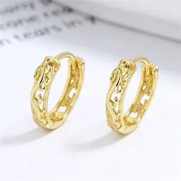 Hoop Earrings Gold Color 12mm Small For Women Stainless Steel Brincos Femme Vintage Jewelry Accessories Gifts