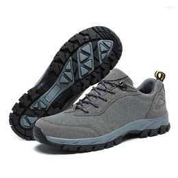 Fitness Shoes HIKEUP Men Hiking Mesh Trekking Sneakers Breathable Durable Wearable Mountain Climbing Trail Jogging Outdoor