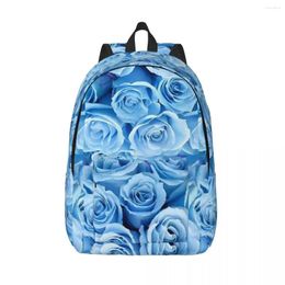 Backpack Roses Woman Small Backpacks Boys Girls Bookbag Waterproof Shoulder Bag Portability Travel Rucksack Students School Bags