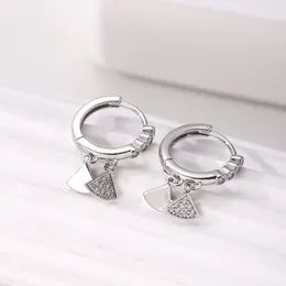 Hoop Earrings High-end Jewellery Daily Wear Ladies Personalised Accessories Fashion Zirconia Pendant