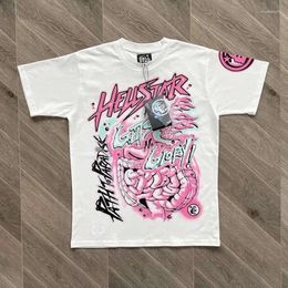 Men's T Shirts White Hellstar Records Mens Men Women Printed Designer Shirt Casual Top Tees T-shirt 952