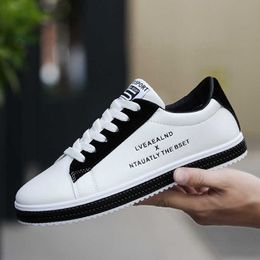 HBP Non-Brand 2024 New Korean Fashion Comfortable White Shoes Casual Flat Sneakers Men