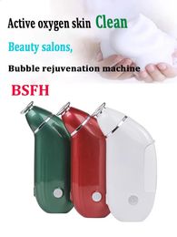 Magic Oxygen Whitening Bubble Machine Face Skin Care Cleansing Skin Deep Cleaning Massager Beauty Salon Home Instrument 240312