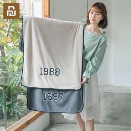 Control Youpin 2pcs Solid Cotton Bath Towel Soft Comfortable Home Towel Thick Microfiber Absorbent Towel 1995 2000 Number Years Towel