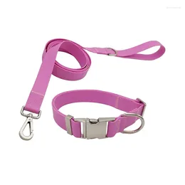 Dog Collars 1.5M Pet Waterproof PVC Leash Collar Adjustable Easy To Clean Harness Accessories