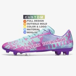 HBP Non-Brand Design your Pattern Custom soccer shoes zapatillas deportivas athletic sports footwear football boots