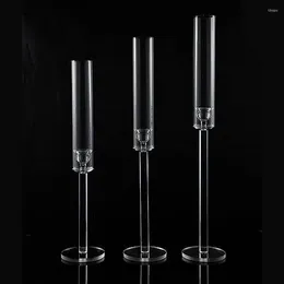 Candle Holders Modern Acrylic Holder For Taper Candles Stylish Living Room Wedding Decor Dining Table Centerpiece